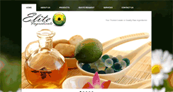 Desktop Screenshot of elite-ingredients.com